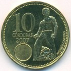 Никарагуа, 10 кордоб 2007 год (UNC)