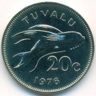 Тувалу, 20 центов 1976 год (BU)