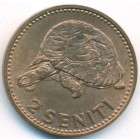 Тонга, 2 сенити 1968 год (UNC)