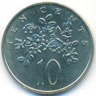 Ямайка, 10 центов 1969 год (UNC)