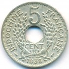 Французский Индокитай, 5 центов 1938 год