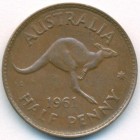 Австралия, 1/2 пенни 1961 год