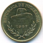 Никарагуа, 50 сентаво 1987 год (AU)