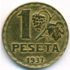 Испания, 1 песета 1937 год
