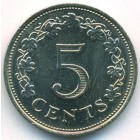 Мальта, 5 центов 1972 год (UNC)