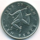 Остров Мэн, 10 пенсов 1976 год (AU)