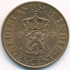 Нидерландская Восточная Индия, 2-1/2 цента 1945 год (UNC)