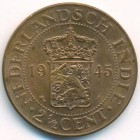 Нидерландская Восточная Индия, 2-1/2 цента 1945 год (UNC)