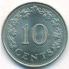 Мальта, 10 центов 1972 год (UNC)