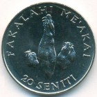 Тонга, 20 сенити 1990 год (UNC)