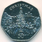 Остров Мэн, 50 пенсов 1982 год (UNC)