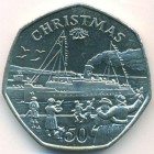 Остров Мэн, 50 пенсов 1990 год (UNC)