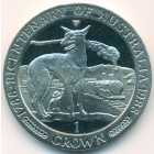 Остров Мэн, 1 крона 1988 год (UNC)