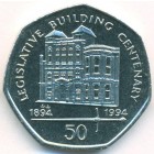 Остров Мэн, 50 пенсов 1994 год (UNC)