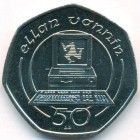 Остров Мэн, 50 пенсов 1990 год (UNC)