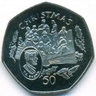 Остров Мэн, 50 пенсов 1997 год (UNC)