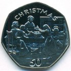 Остров Мэн, 50 пенсов 1998 год (UNC)