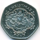 Остров Мэн, 50 пенсов 1993 год (UNC)