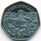 Остров Мэн, 50 пенсов 1996 год (UNC)