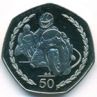 Остров Мэн, 50 пенсов 1998 год (UNC)