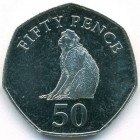 Гибралтар, 50 пенсов 2016 год  (UNC)