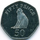 Гибралтар, 50 пенсов 2016 год  (UNC)