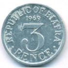 Биафра, 3 пенса 1969 год