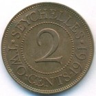 Сейшельские острова, 2 цента 1961 год (UNC)