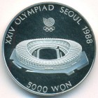 Южная Корея, 5000 вон 1987 год (PROOF)