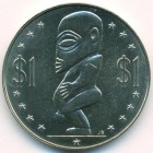 Острова Кука, 1 доллар 1972 год (UNC)