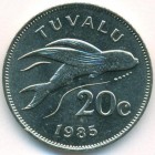 Тувалу, 20 центов 1985 год (UNC)