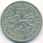 Сьерра-Леоне, 20 центов 1964 год