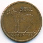 Норвегия, 5 эре 1960 год