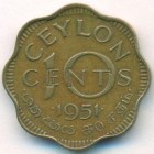 Цейлон, 10 центов 1951 год