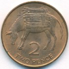 Острова Святой Елены и Вознесения, 2 пенса 1984 год (UNC)