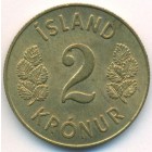 Исландия, 2 кроны 1963 год (UNC)