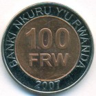 Руанда, 100 франков 2007 год