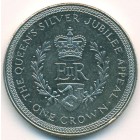Остров Мэн, 1 крона 1977 год (UNC)