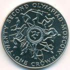 Остров Мэн, 1 крона 1980 год (UNC)