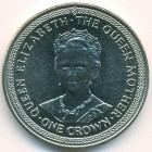 Остров Мэн, 1 крона 1985 год (UNC)