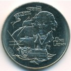 Гибралтар, 1 крона 1980 год (UNC)