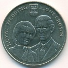Гибралтар, 1 крона 1981 год (UNC)