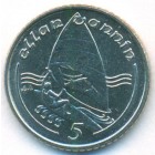 Остров Мэн, 5 пенсов 1990 год (UNC)