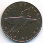 Остров Мэн, 1/2 пенни 1976 год (UNC)