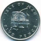 Остров Мэн, 5 пенсов 1976 год (UNC)