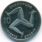Остров Мэн, 10 пенсов 1992 год (UNC)
