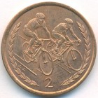 Остров Мэн, 2 пенса 1996 год (UNC)