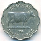 Гернси, 3 пенса 1959 год