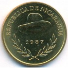 Никарагуа, 50 сентаво 1987 год (AU)