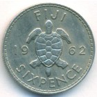 Фиджи, 6 пенсов 1962 год